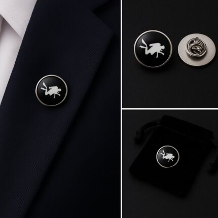 Scuba Diver B Lapel Pin Badge