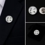 Skier Silhouette Lapel Pin Badge