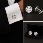 Skiier Silhouette Cufflinks