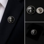 Skull And Crossbones Lapel Pin Badge