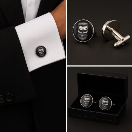 Skull Beard Cufflinks