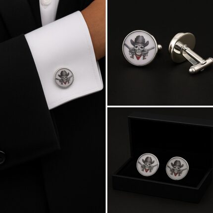Skull Cowboy Cufflinks