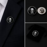 Skull Rock Lapel Pin Badge