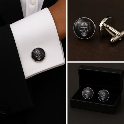 Skull Soldier Cufflinks