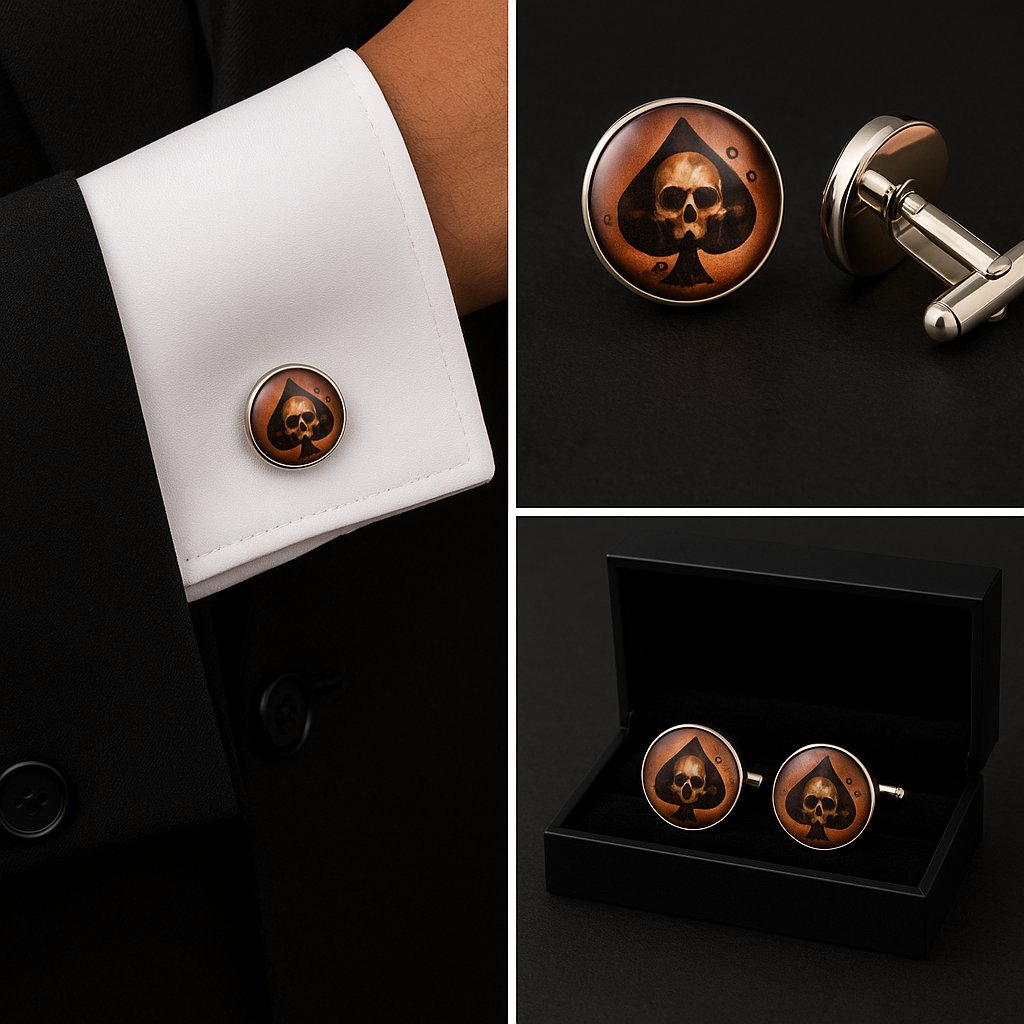Skull Spade Cufflinks Skull Spade Cufflinks