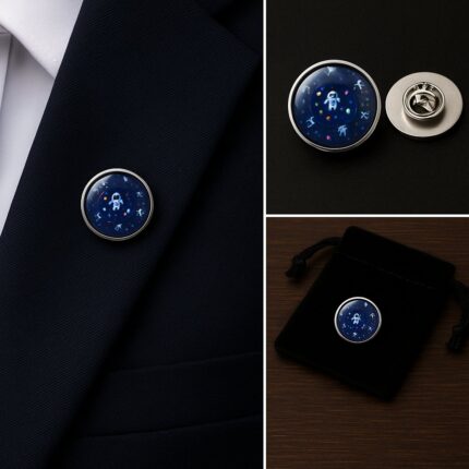 Spaceman Lapel Pin Badge