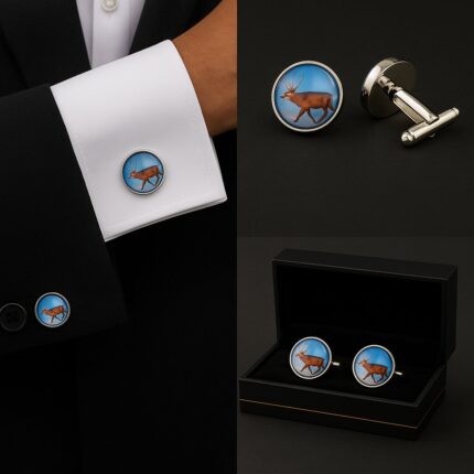 Stag Colour Cufflinks