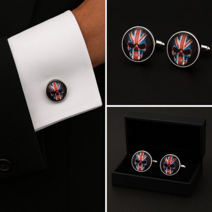 Sugar Skull Uk Angry Cufflinks