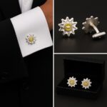 Sundial M Silver Cufflinks