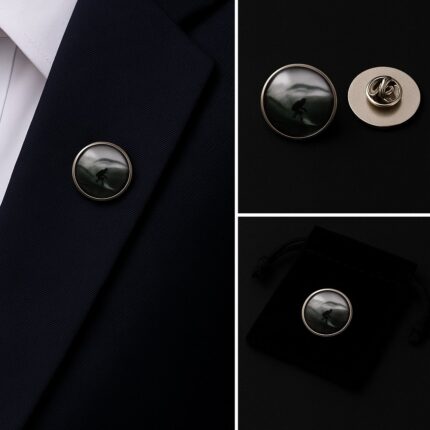 Surfer Lapel Pin Badge