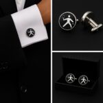 Tennis Black & White Cufflinks