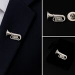 Trumpet Lapel Pin Badge