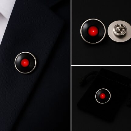 Vinyl Record Lapel Pin Badge