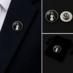Violin Lapel Pin Badge