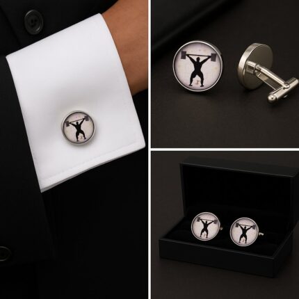 Weightlifting Cufflinks