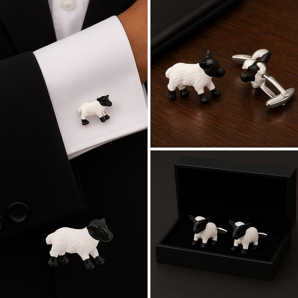 White Sheep Cufflinks White Sheep Cufflinks