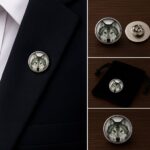 Wolf Lapel Pin Badge