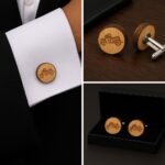 Wood Cufflinks - Harley Cufflinks