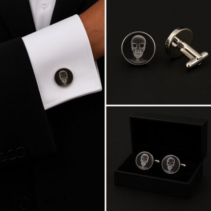 Xray Skeleton Suicide Cufflinks